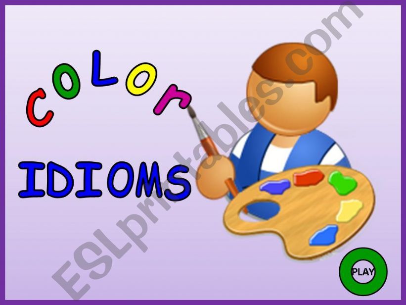 Color Idioms - Part 01 powerpoint