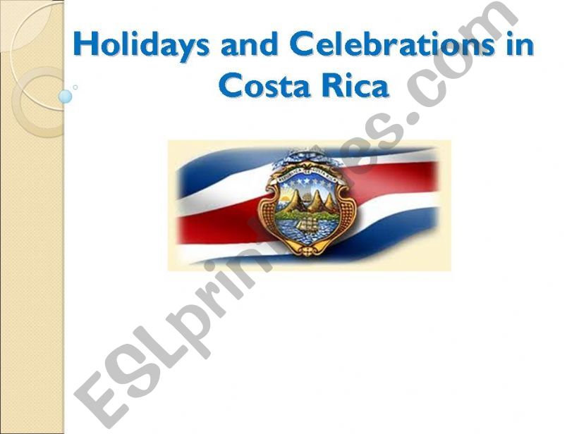 Holidays and celebrations in Costa Rica