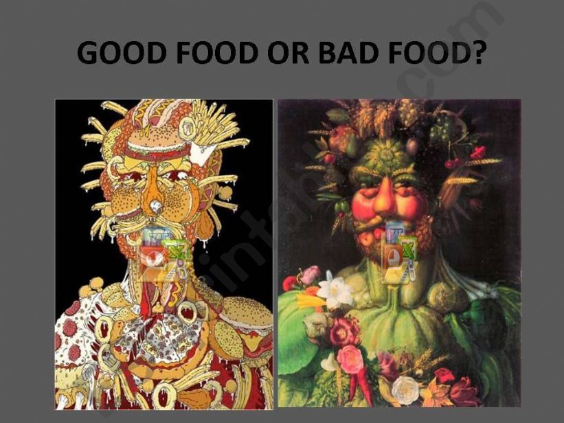 GOOD FOOD OR BAD FOOD? powerpoint