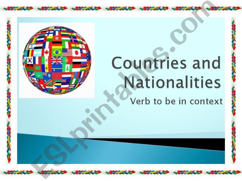 Countries and Nationalities powerpoint