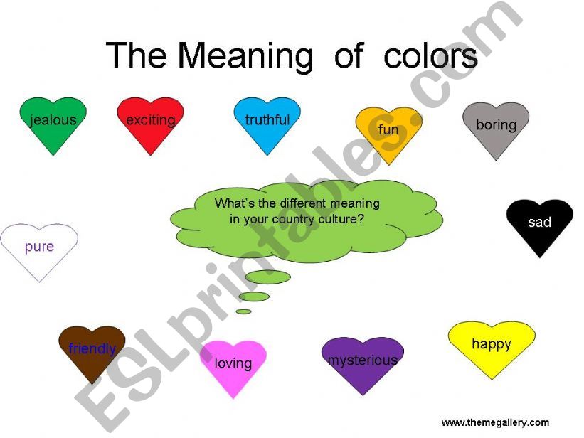 the meaning of colors powerpoint