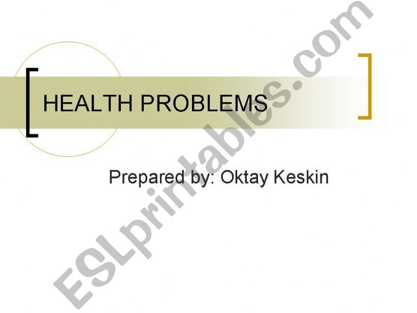 health problems powerpoint