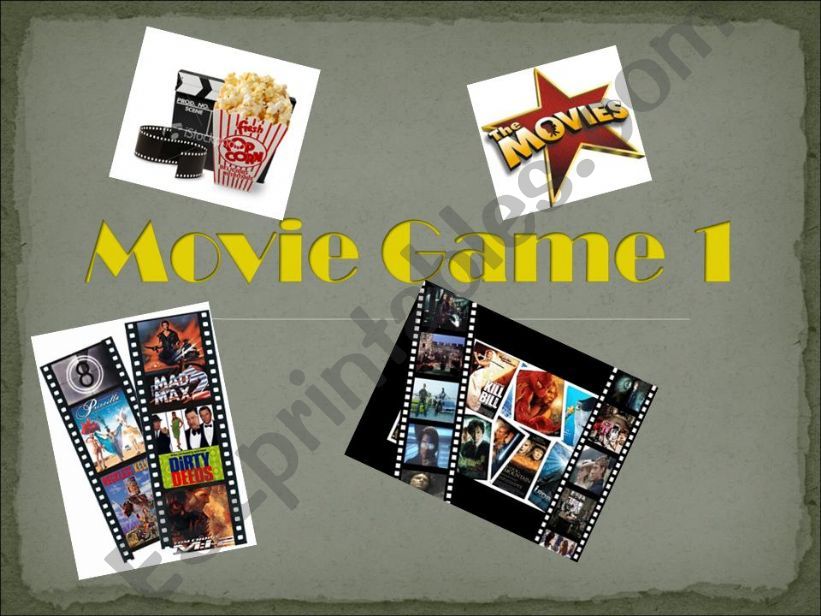 Cinema Game Part 1 powerpoint