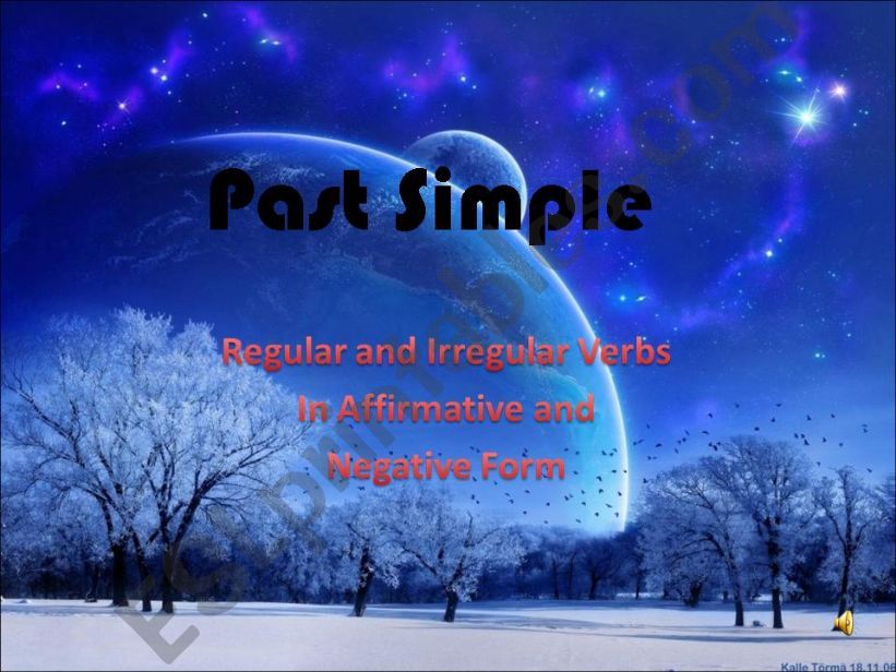 past simple verbs powerpoint