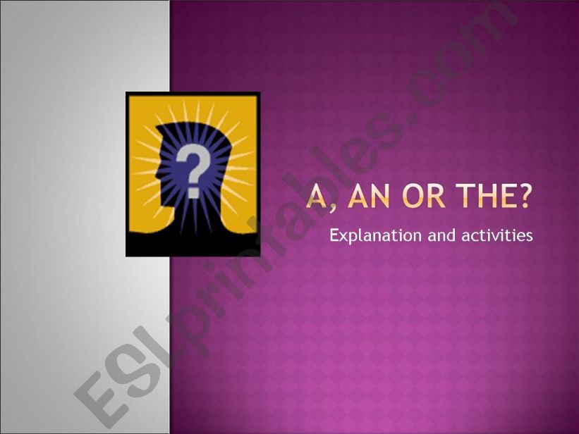 A, an or the? powerpoint