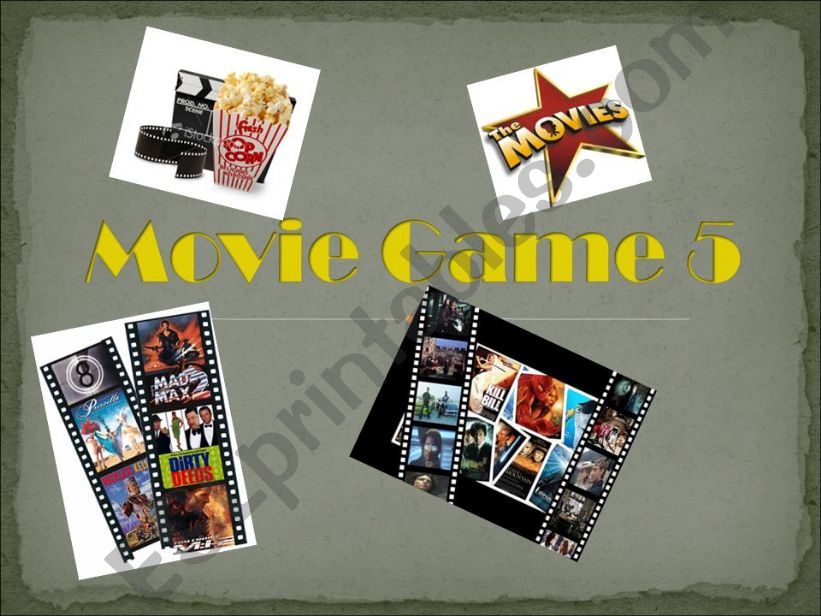 Cinema Game (part 5) powerpoint