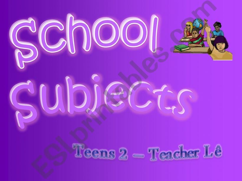 School Subjects powerpoint