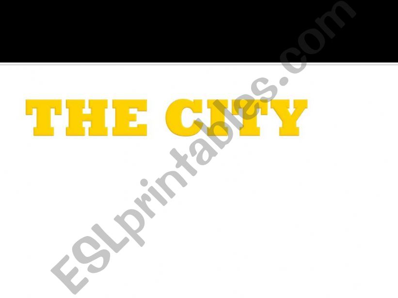 The city powerpoint