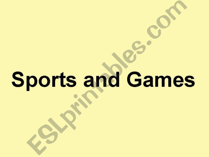 Sports and games, Olympic Games
