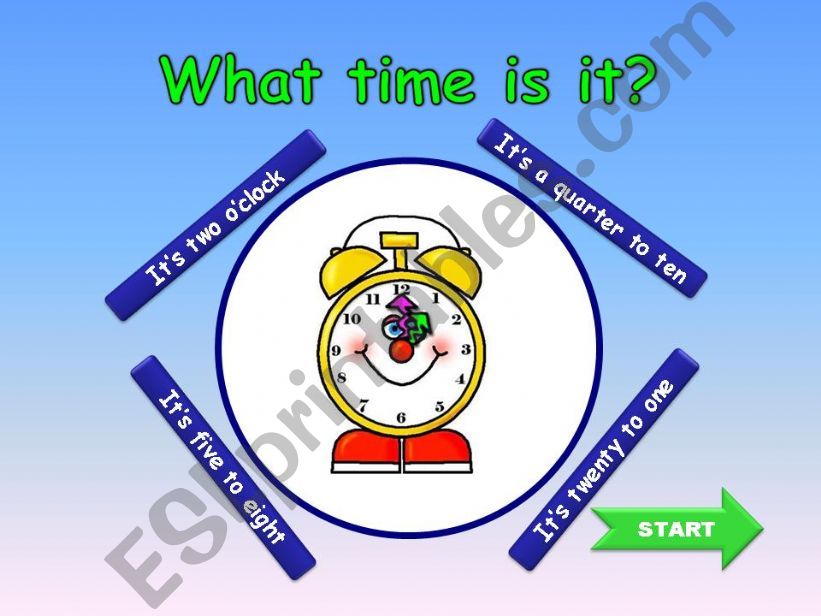 What time is it? GAME powerpoint