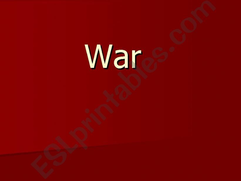 War powerpoint