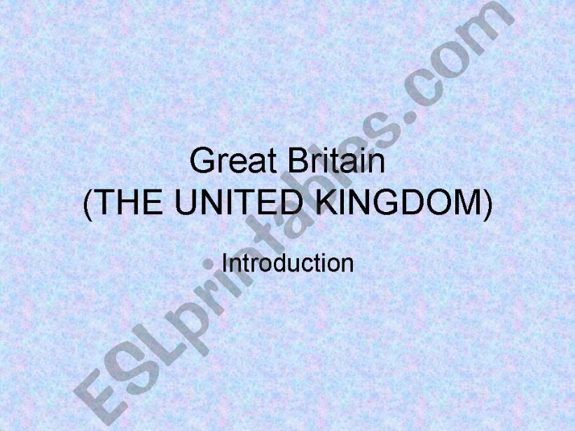 the united kingdom-short presentation