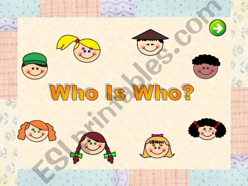 Who is who? powerpoint