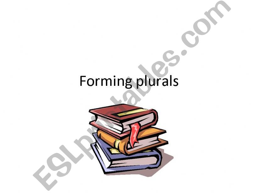 Forming plurals powerpoint