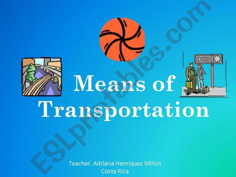 Means of Transportation Game powerpoint