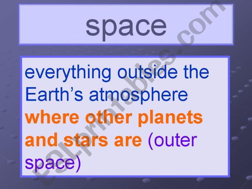 space and planets (part 2) powerpoint
