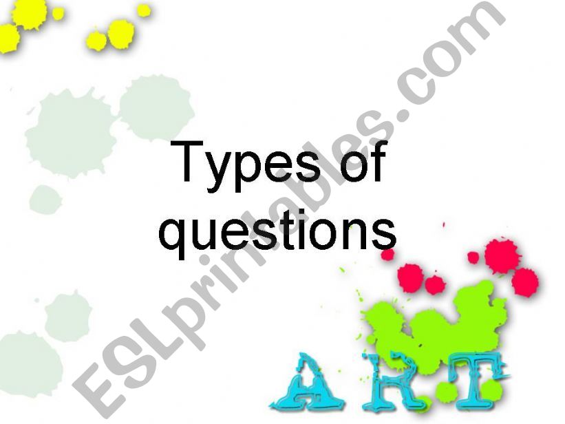 Types of questions powerpoint