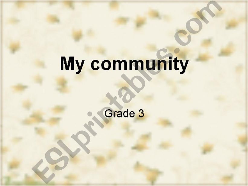 community powerpoint