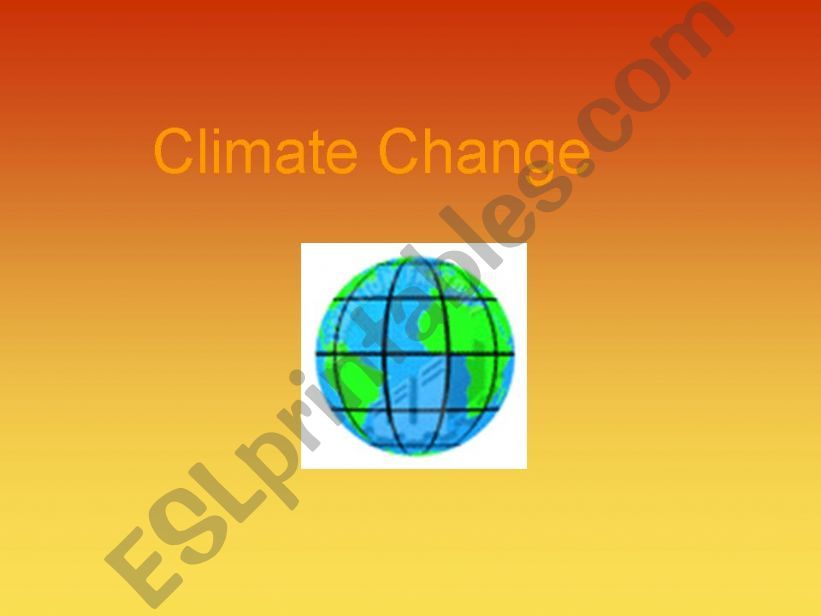 Climate change powerpoint