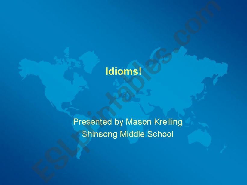 Idioms powerpoint