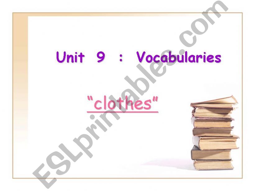 vocab_clothes powerpoint