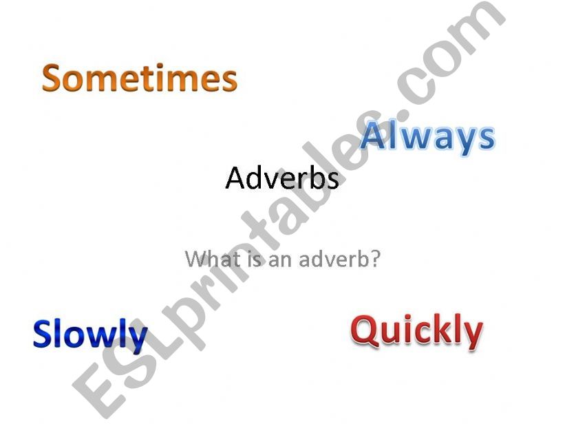 Adverbs powerpoint