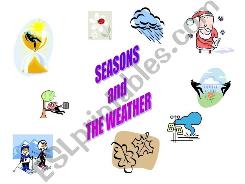 SEASONS AND THE WEATHER powerpoint