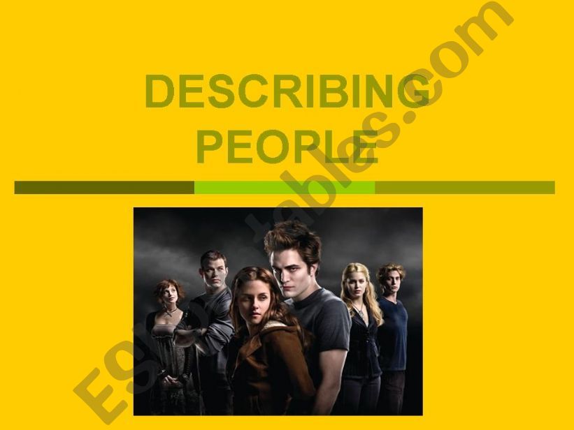 Describing people powerpoint