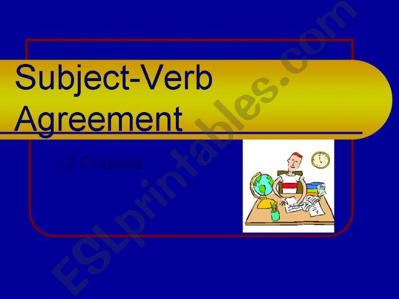 Subject Verb Agreement  powerpoint