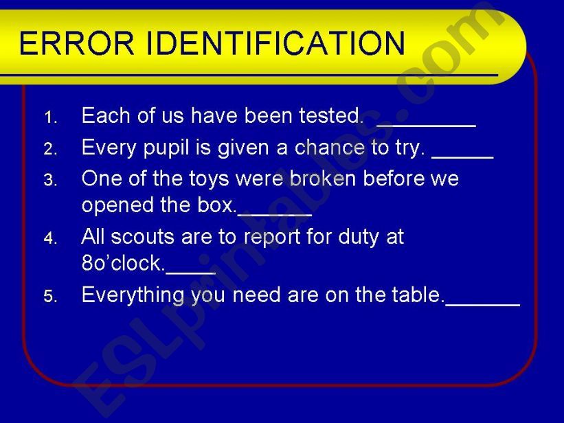 Subject Verb Agreement 3 powerpoint