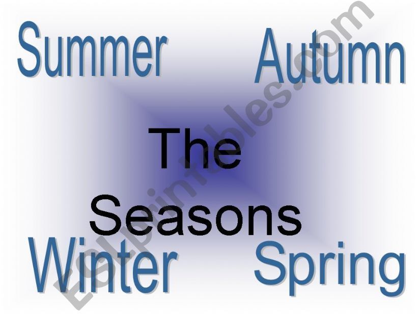 Seasons and Weather powerpoint
