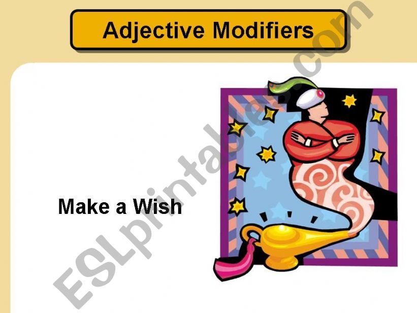 Adjective Modifiers powerpoint