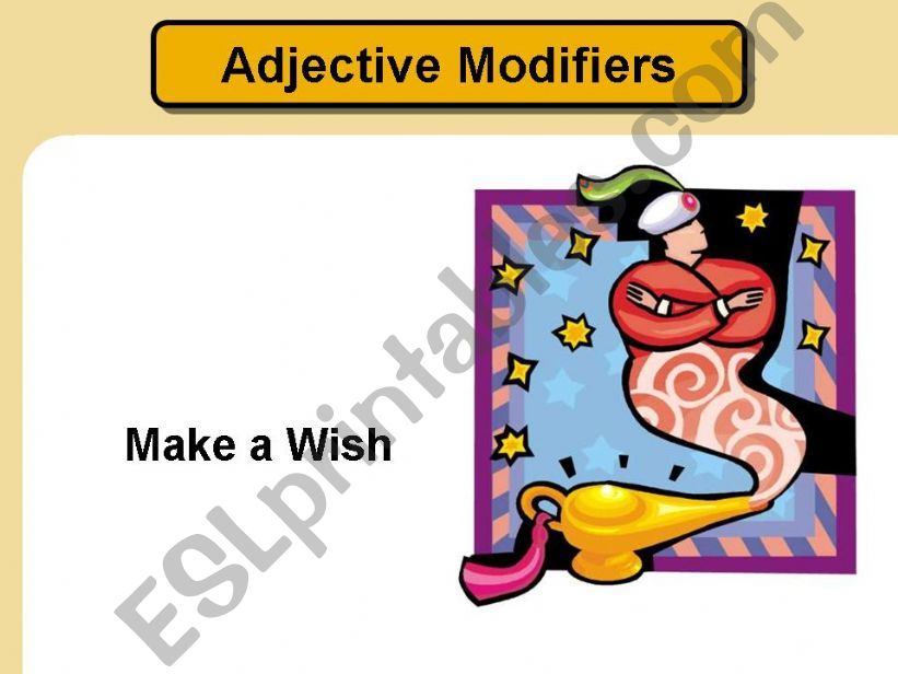 Adjective Modifiers powerpoint