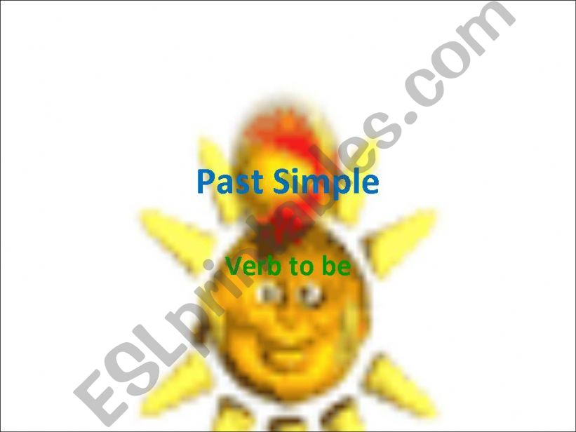 Simple Past Verb to Be powerpoint