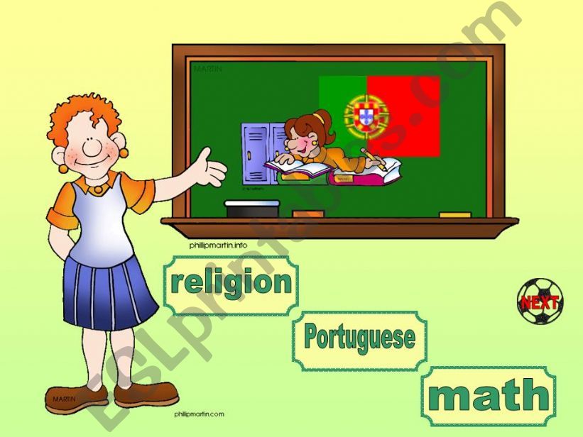 School subjects (2/6) powerpoint