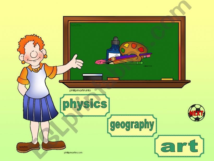 School subjects (3/6) powerpoint