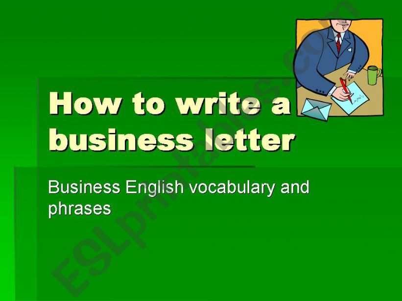 business letter powerpoint