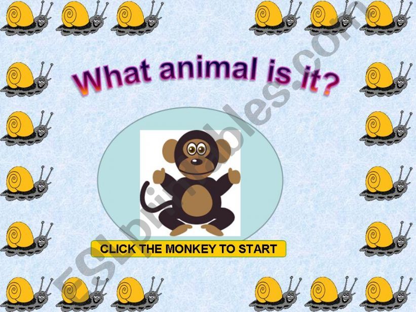 ANIMALS GAME powerpoint