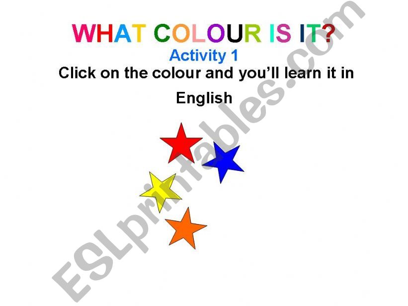 COLOURS powerpoint