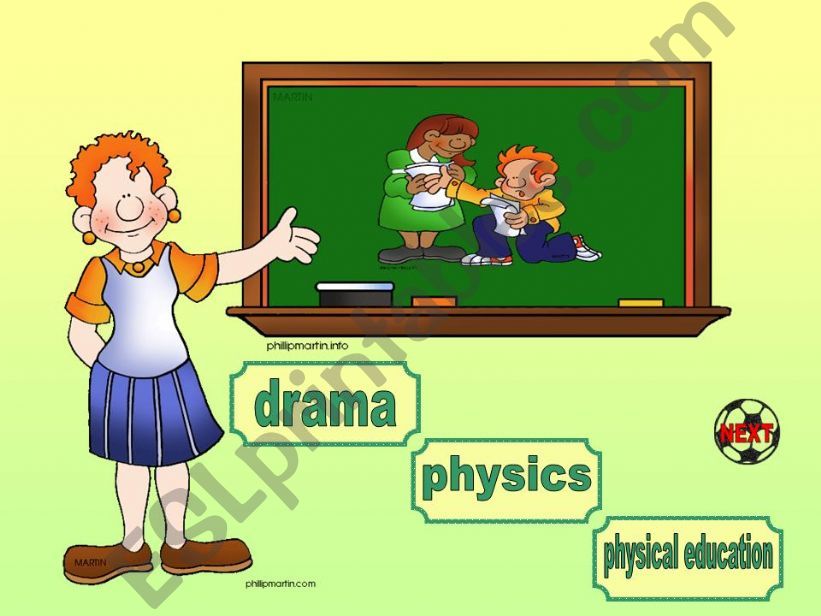 School subjects (4/6) powerpoint