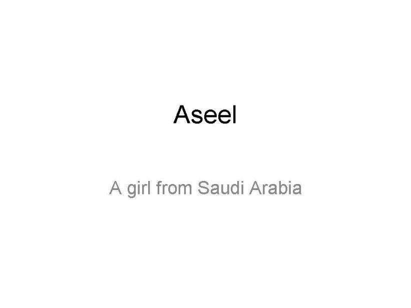story of  Aseel powerpoint