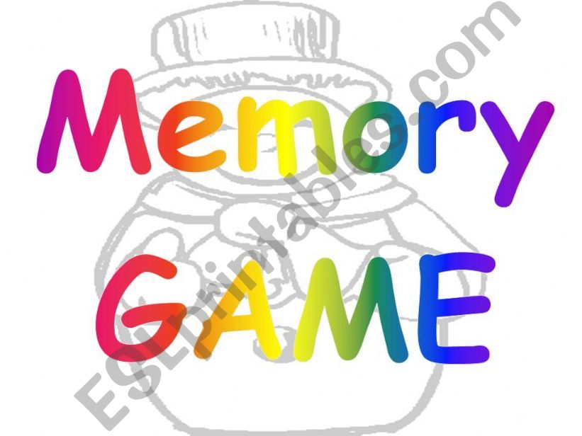 Snowman memory game powerpoint