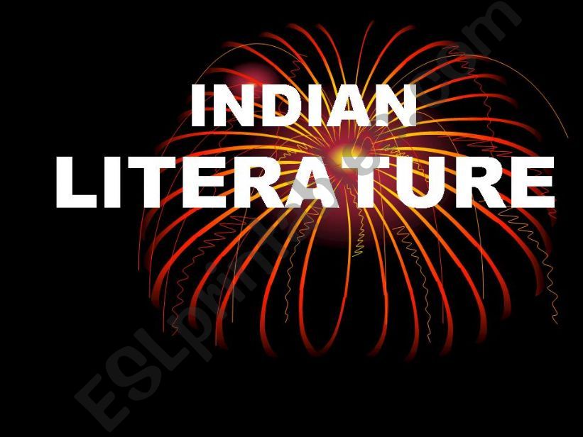 Indian Literature background powerpoint
