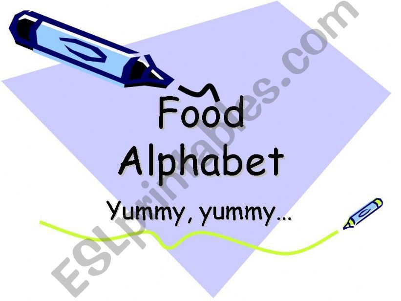 Food Alphabet powerpoint