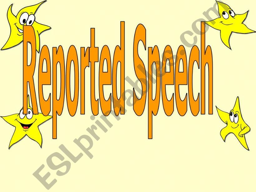 reported spech powerpoint