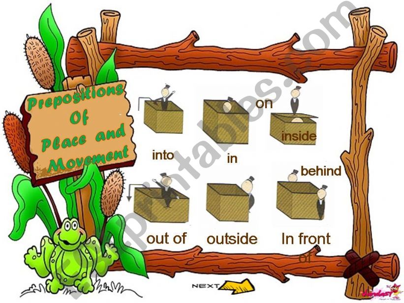 Prepositions of place and movement