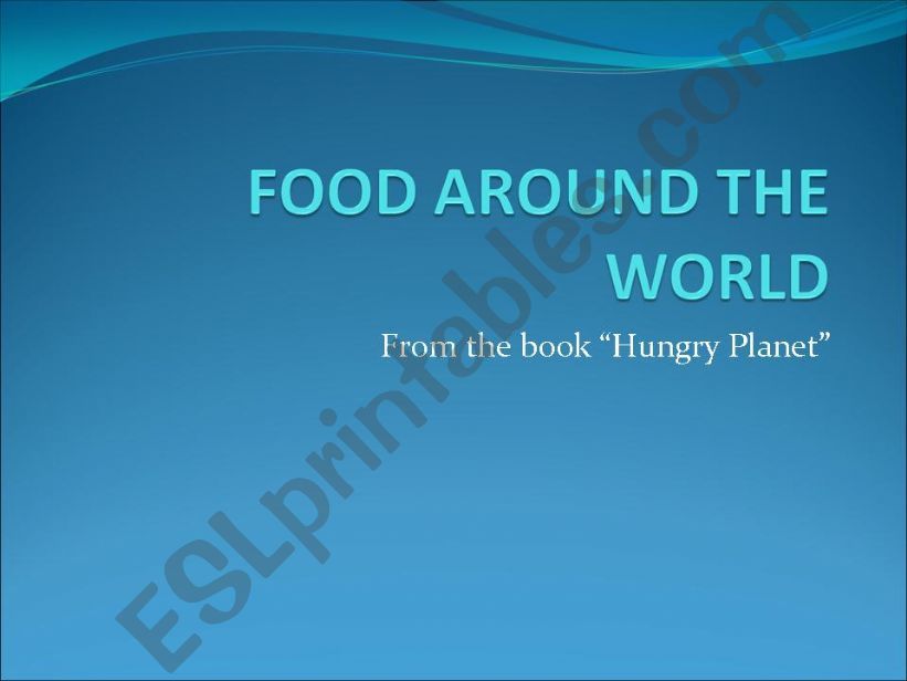 Food around the world part I powerpoint