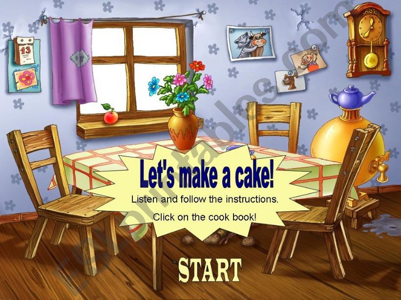 Lets make a cake! (game with sound)