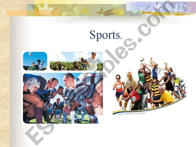 Team  sports powerpoint