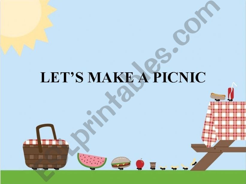 Lets make a picnic powerpoint
